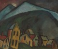 berglandschaft mit h usern 1912 Alexej von Jawlensky Expresionismo